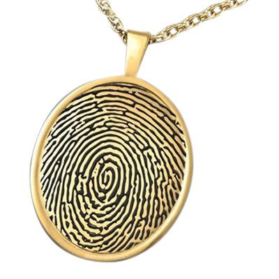 Dual 14k Gold Print Keepsake